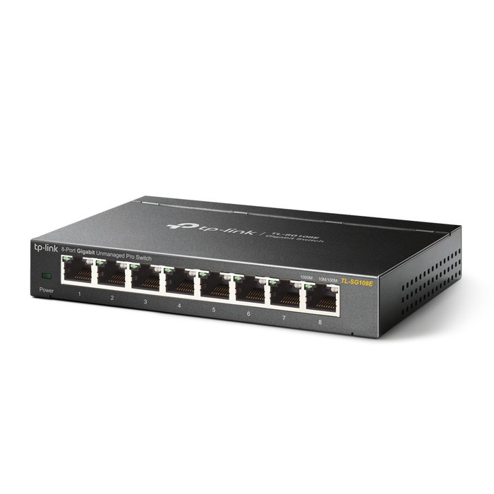 TP-Link TL-SG108E Switch Easy Smart de 8 Puertos Gigabit Negro TP-Link TL-SG108E Switch Easy Smart de 8 Puertos Gigabit Negro
